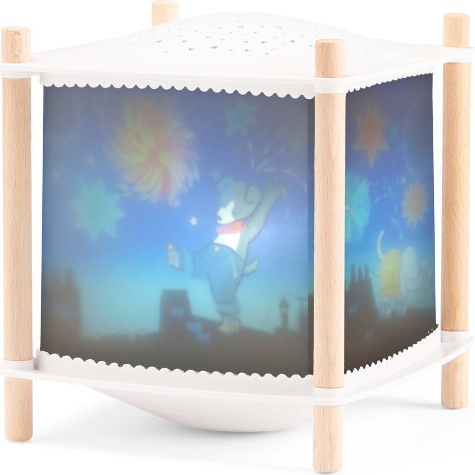 Moulin Roty - Magisk Lampe - Bluetooth - Puce Og Pilou