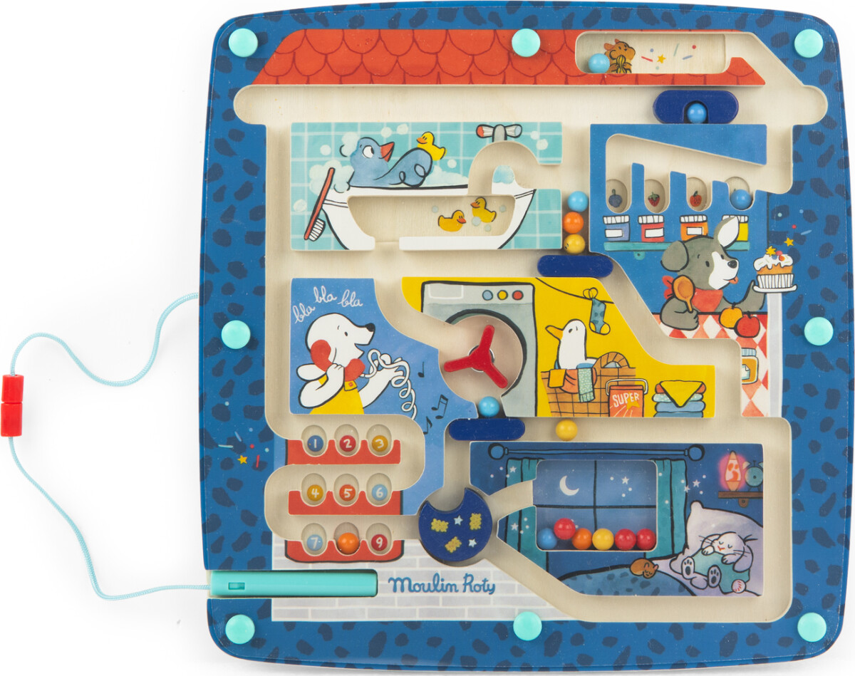 Moulin Roty - Magnetisk Labyrint - Puce Og Pilou