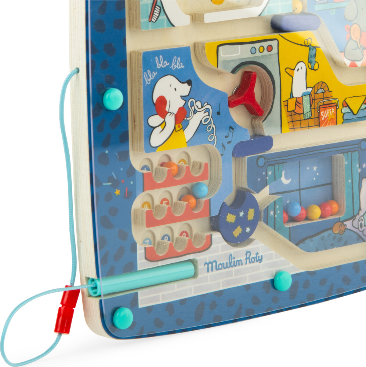 Moulin Roty - Magnetisk Labyrint - Puce Og Pilou