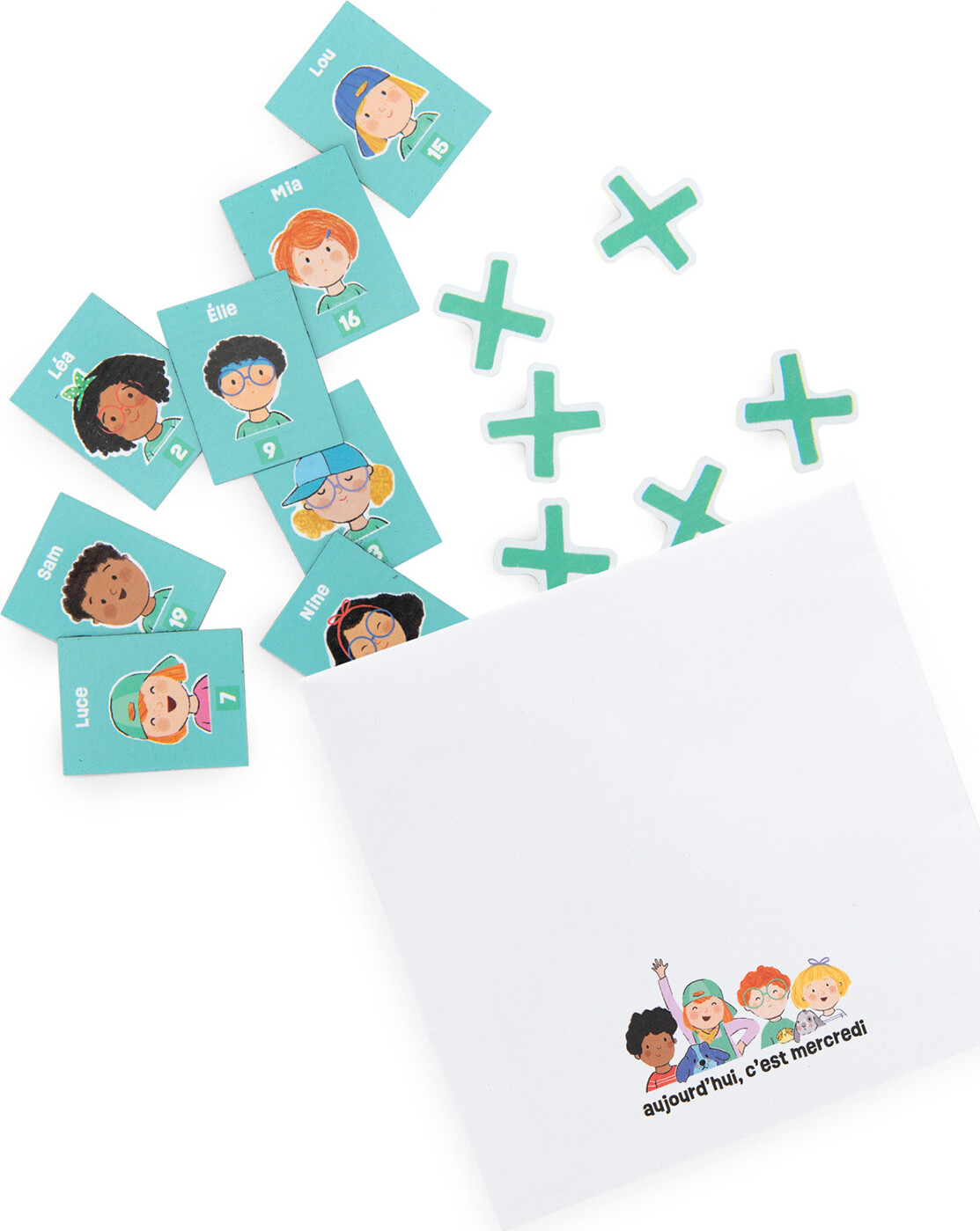 Moulin Roty - Magnetisk Spil - Gæt Hvem - Aujourd Hui C Est Mercredi