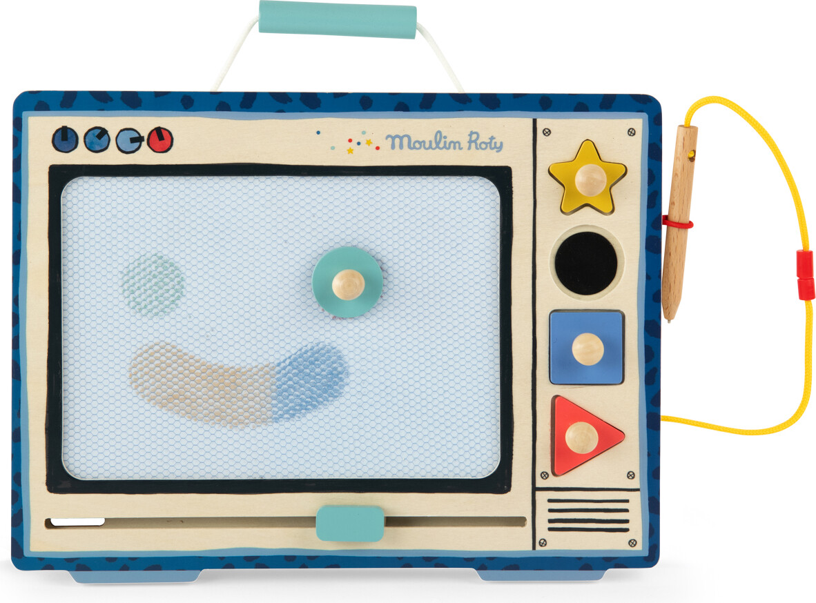 Moulin Roty - Magnetisk Tegnetavle - Puce Og Pilou