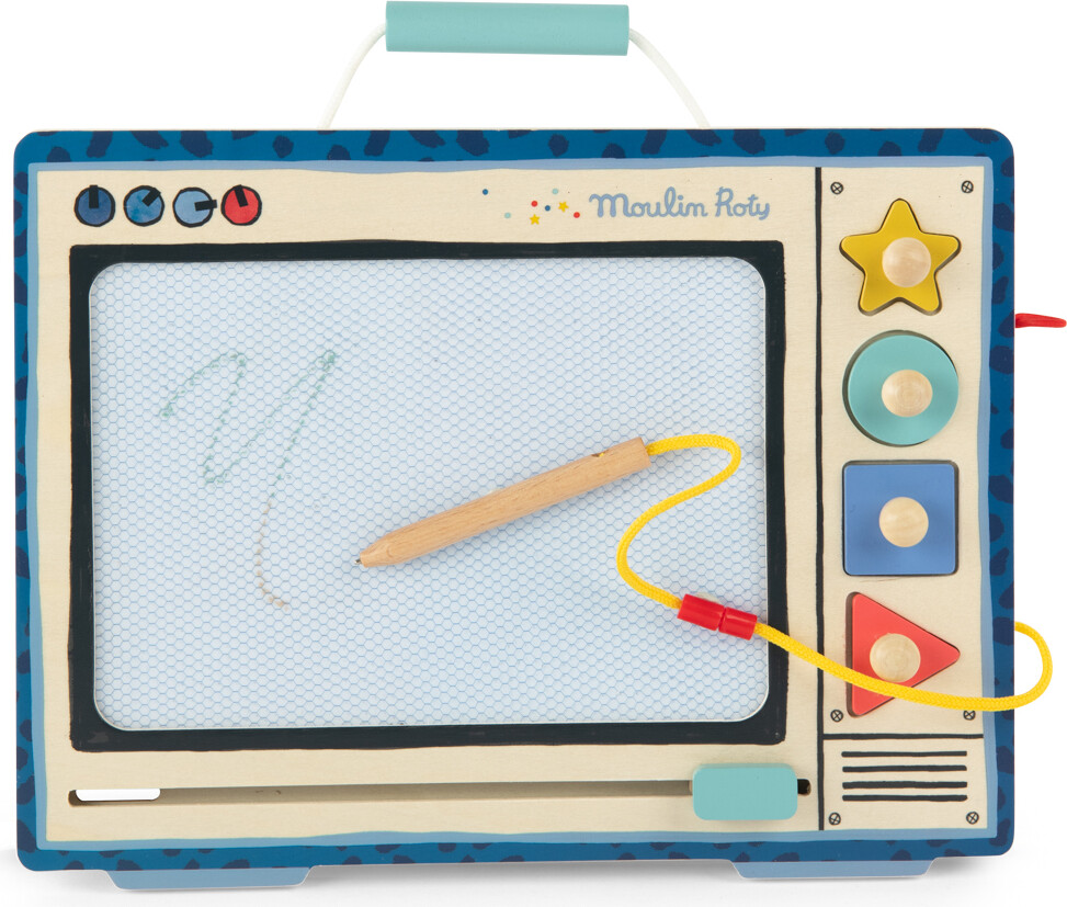 Moulin Roty - Magnetisk Tegnetavle - Puce Og Pilou