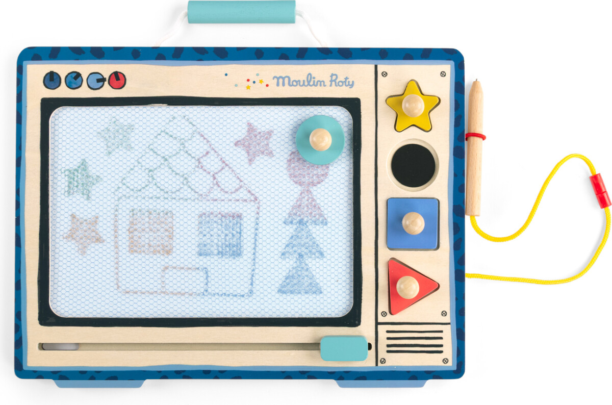 Moulin Roty - Magnetisk Tegnetavle - Puce Og Pilou