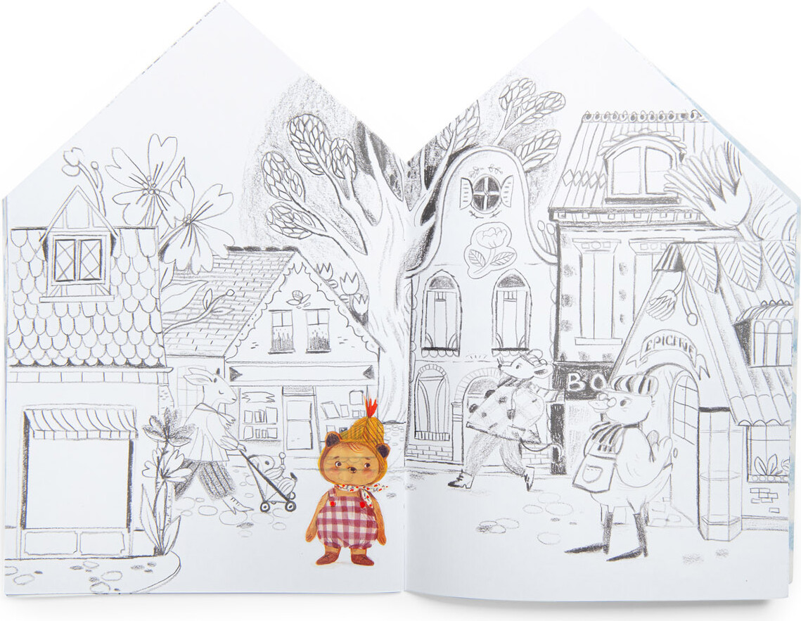 Moulin Roty - Malebog Med 150 Klistermærker - Les Minouchkas