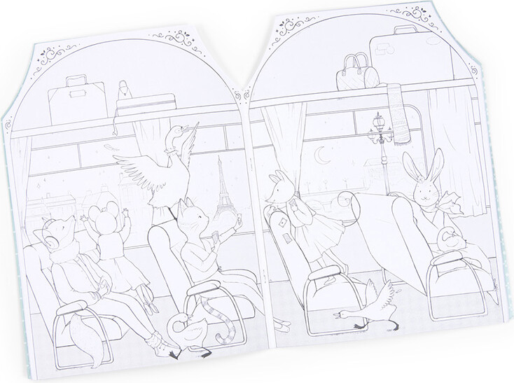 Moulin Roty - Malebog Med 170 Klistermærker - Den Lille Danseskole