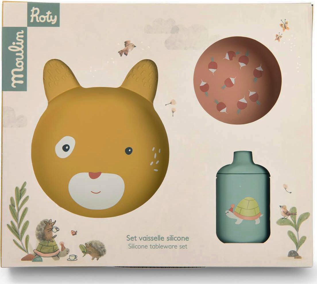 Moulin Roty - Mit Første Spisesæt 3 Dele - Trois Petits Lapins
