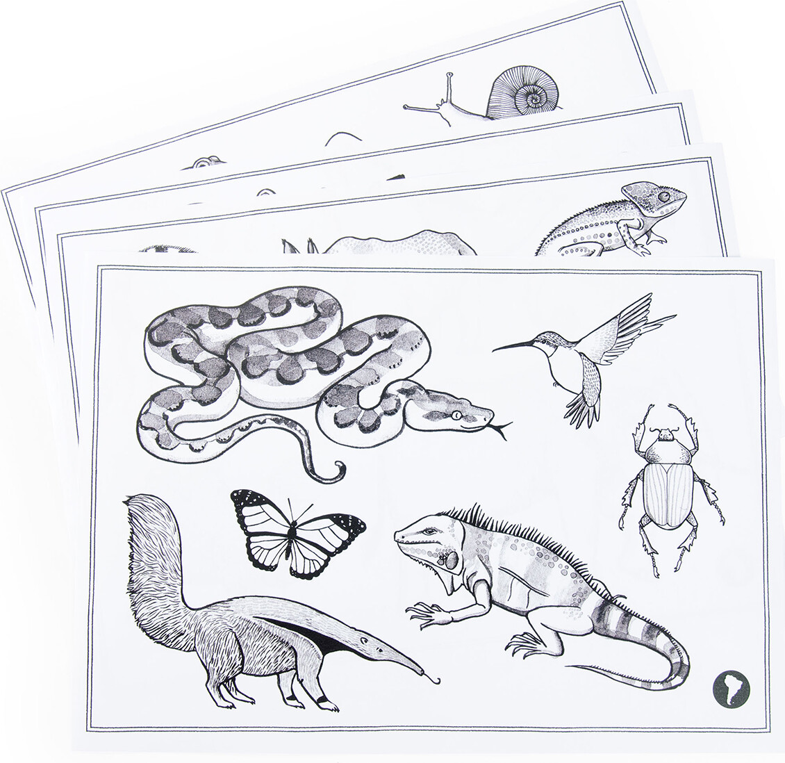 Moulin Roty - Moulinroty - Tegnetavle Med Lys - Tout Autour Du Monde