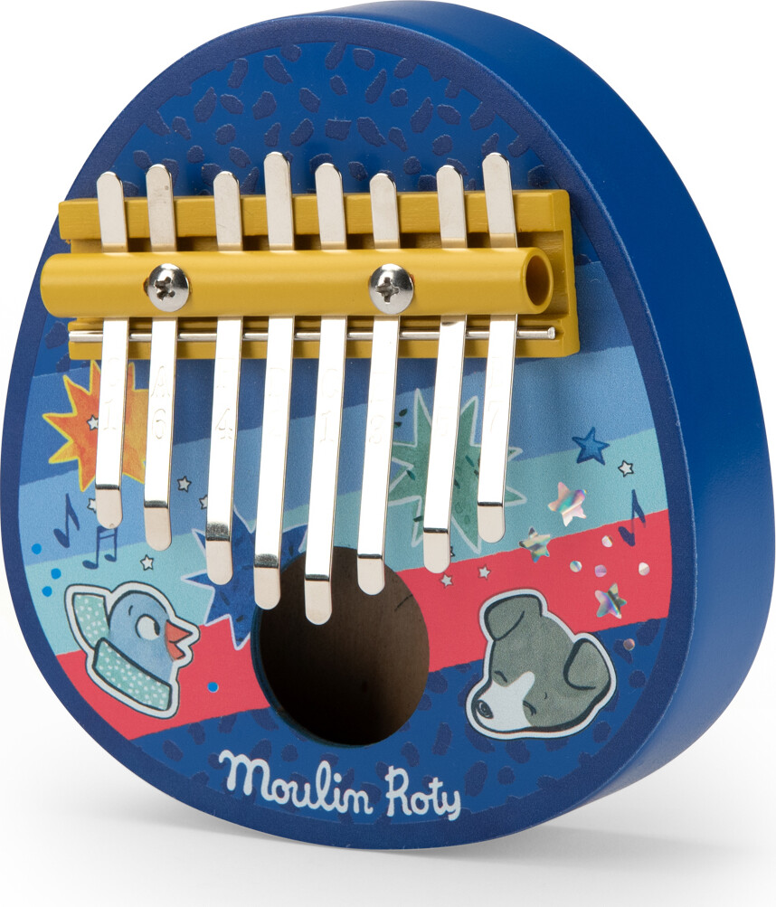 Moulin Roty - Musikinstrument - Kalimba - Puce Og Pilou