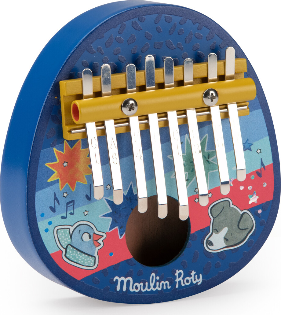 Moulin Roty - Musikinstrument - Kalimba - Puce Og Pilou