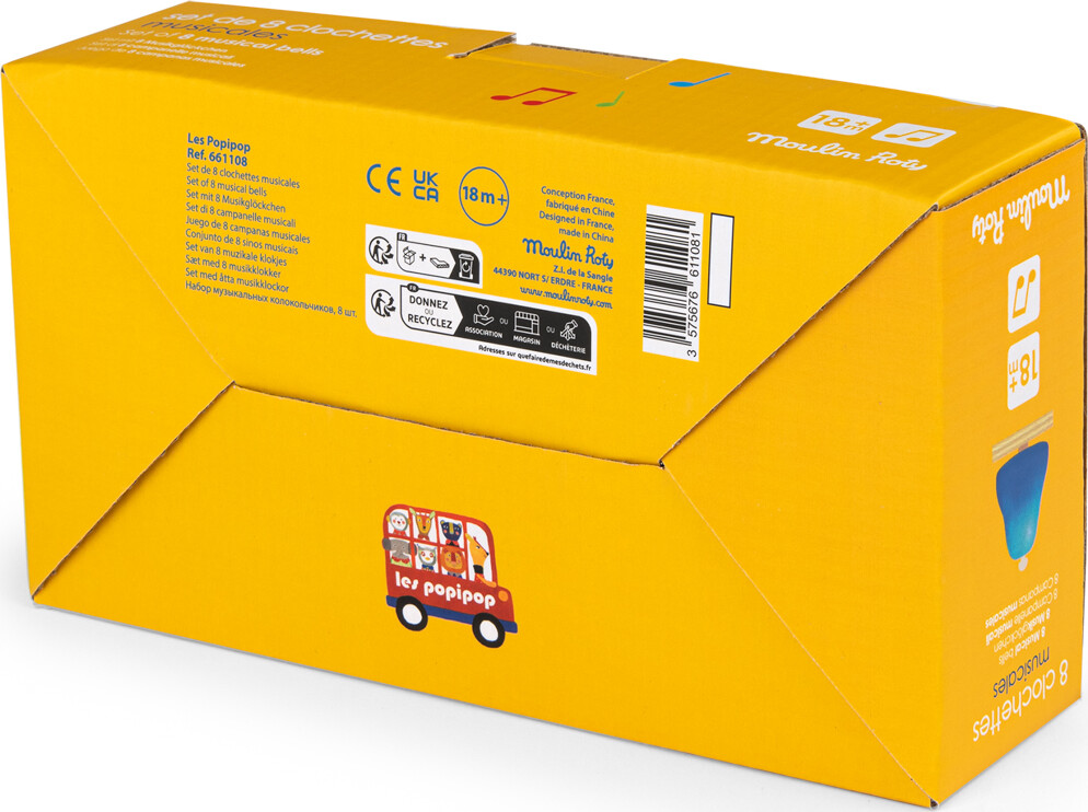 Moulin Roty - Musikklokker - Les Popipop