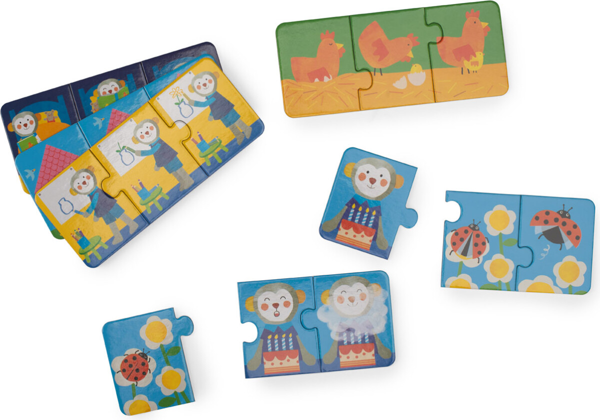 Moulin Roty - Les Popipop Puslespil - 10X3 Brikker