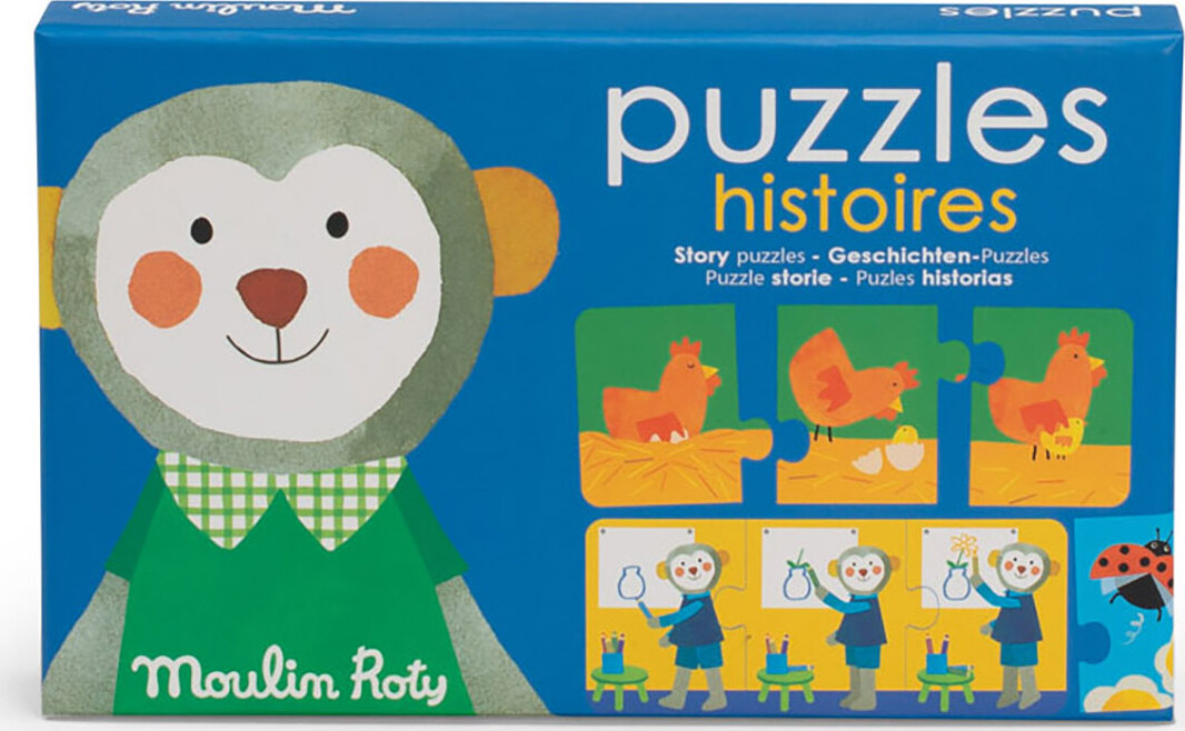 Moulin Roty - Les Popipop Puslespil - 10X3 Brikker