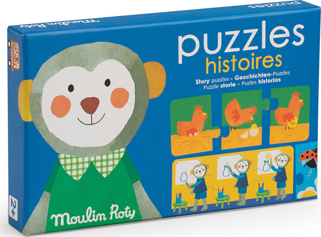 Moulin Roty - Les Popipop Puslespil - 10X3 Brikker