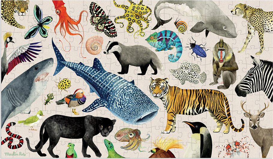 Moulin Roty - Animals Du Monde - 200 Brikker - Alverdens Dyr