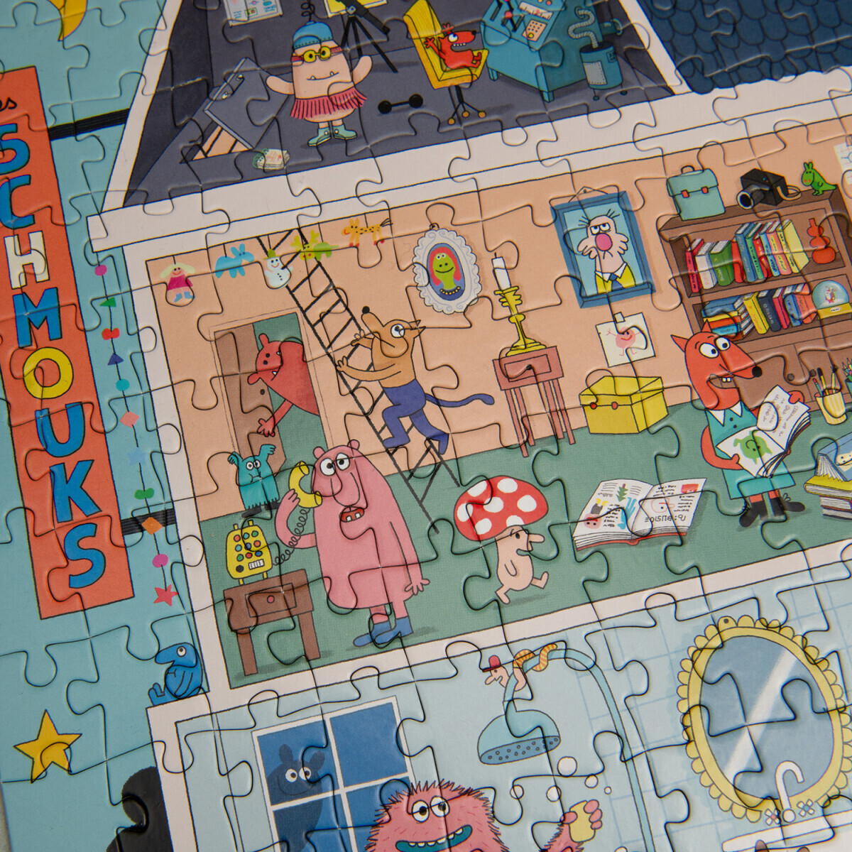 Moulin Roty - Puslespil 500 Brikker - Home Of The Schmouks - Les Schmouks