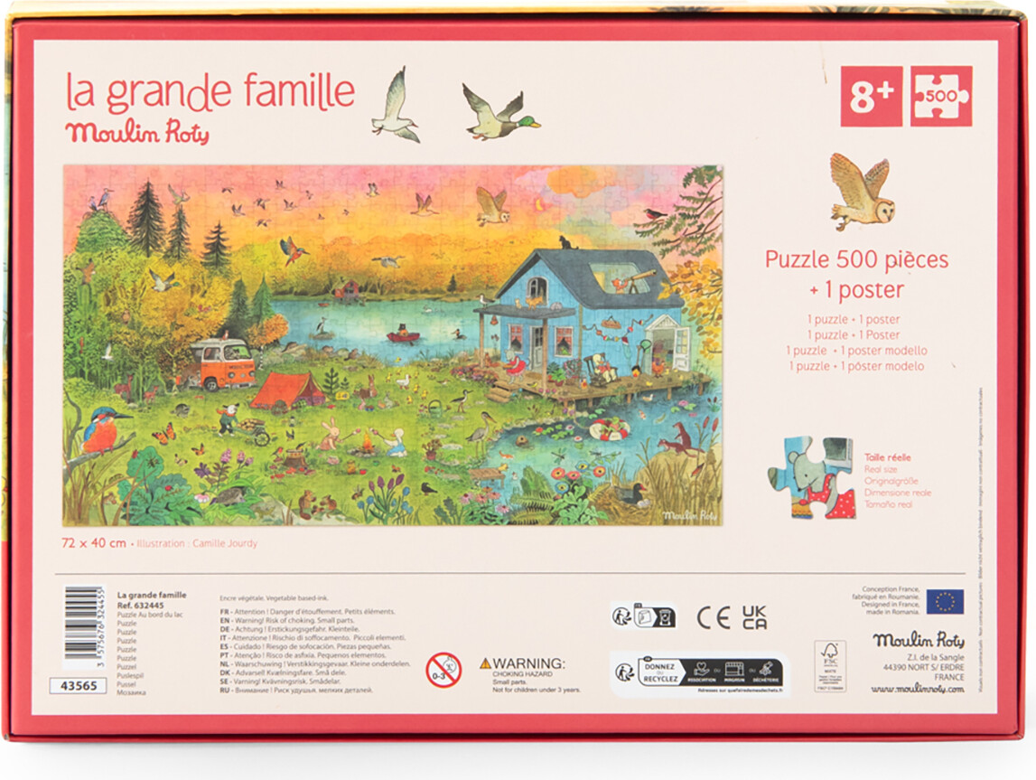 Moulin Roty - La Grande Famille - 500 Brikker - Au Bord Du Lac