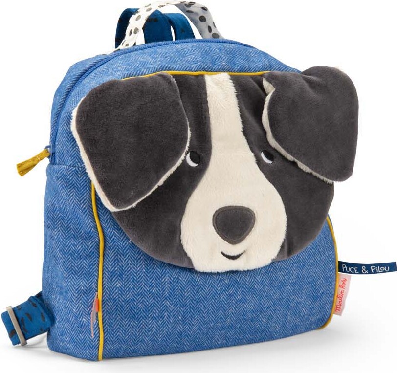 Moulin Roty - Rygsæk - Hunden Puce - Puce Og Pilou