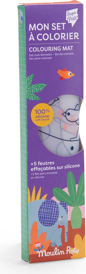 Moulin Roty - Silikone Dækkeservietter Med Tusser - Les Toupitis