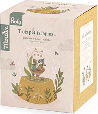 Moulin Roty - Snekugle Med Musik Og Kaniner - Trois Petits Lapins