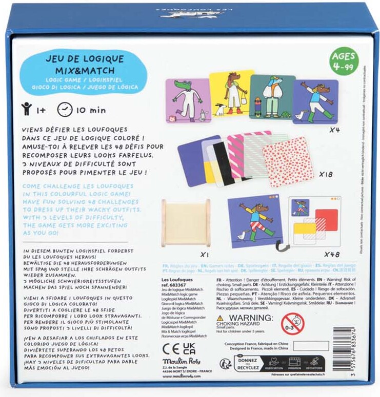 Moulin Roty - Spil - Mix Og Match - Les Loufoques
