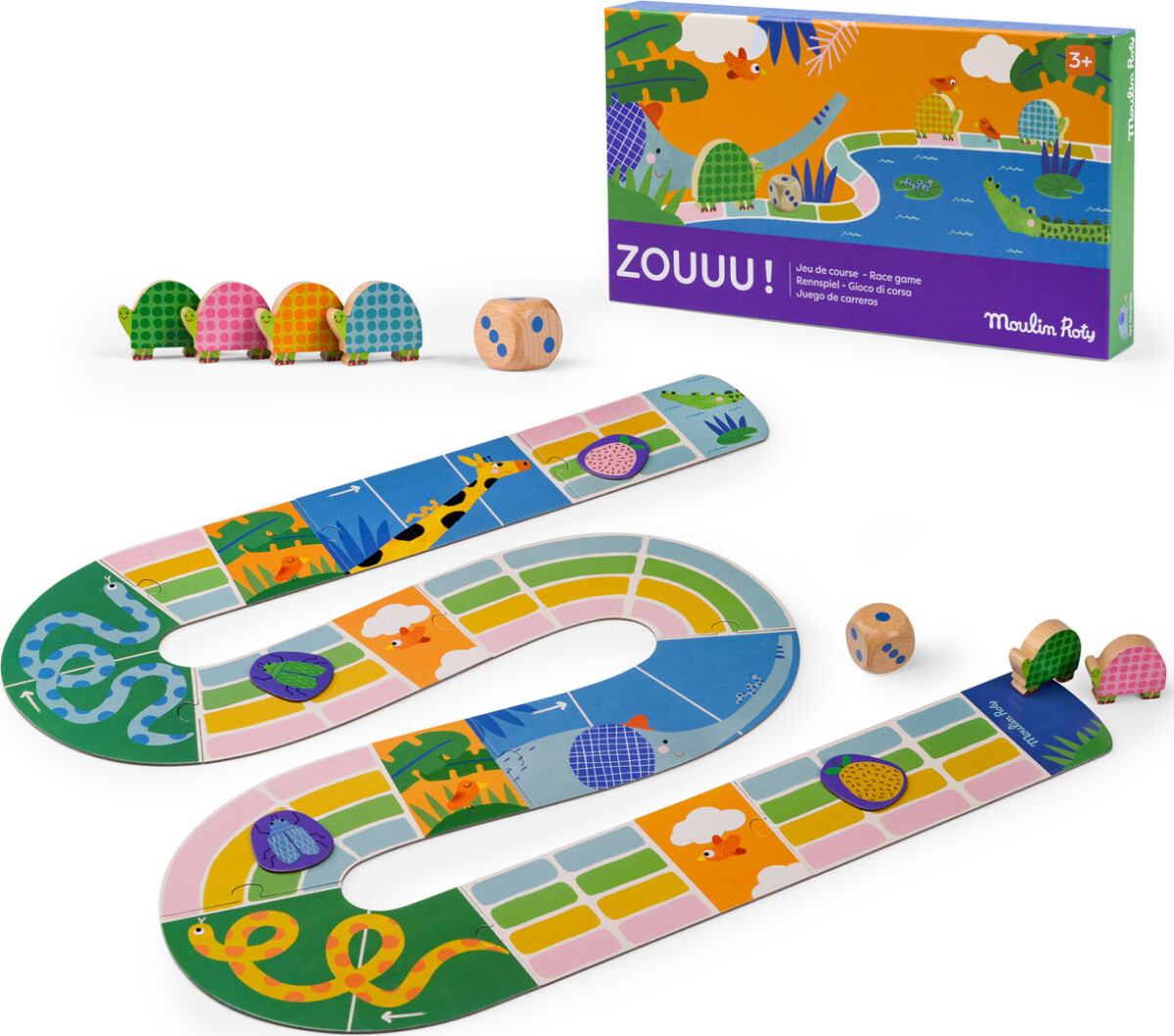 Moulin Roty - Spil - Skildpadderæs - Les Toupitis