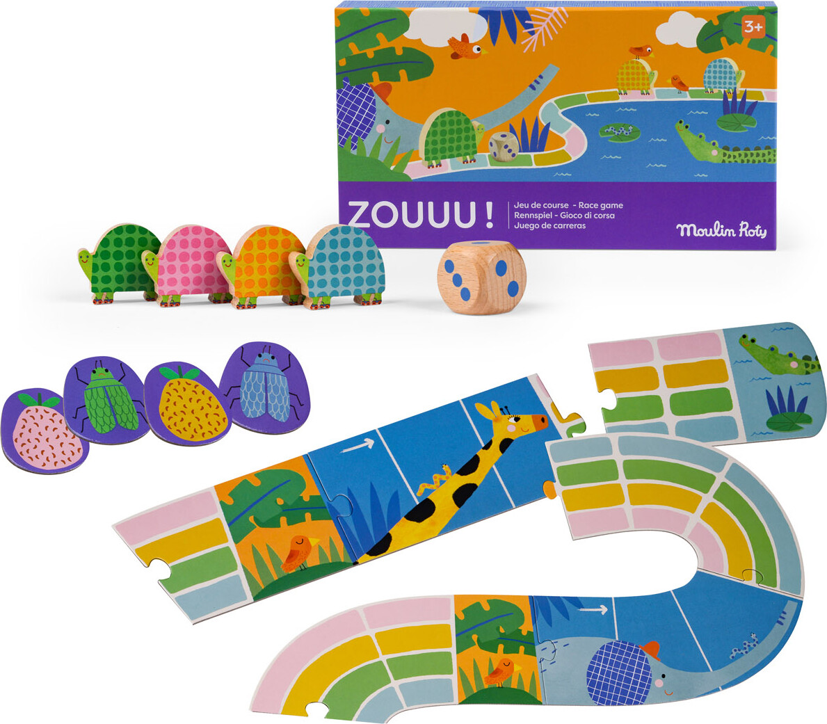 Moulin Roty - Spil - Skildpadderæs - Les Toupitis