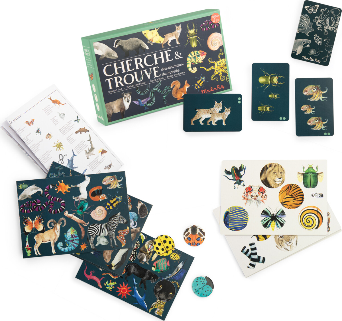 Moulin Roty - Spil - Søg Og Find - Tout Autour Du Monde