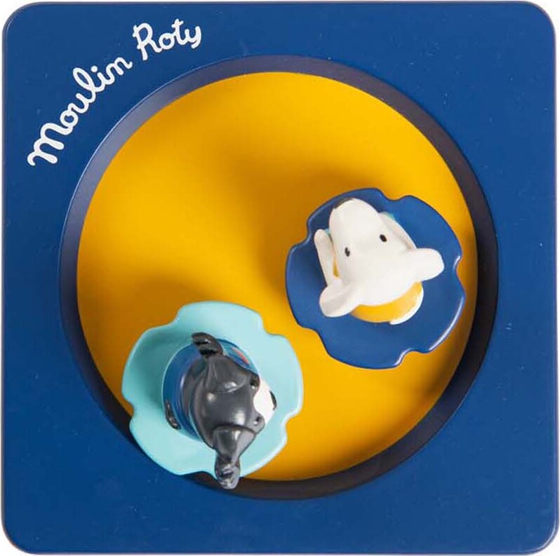 Moulin Roty - Spilledåse - Roterende Dyr - Puce Og Pilou