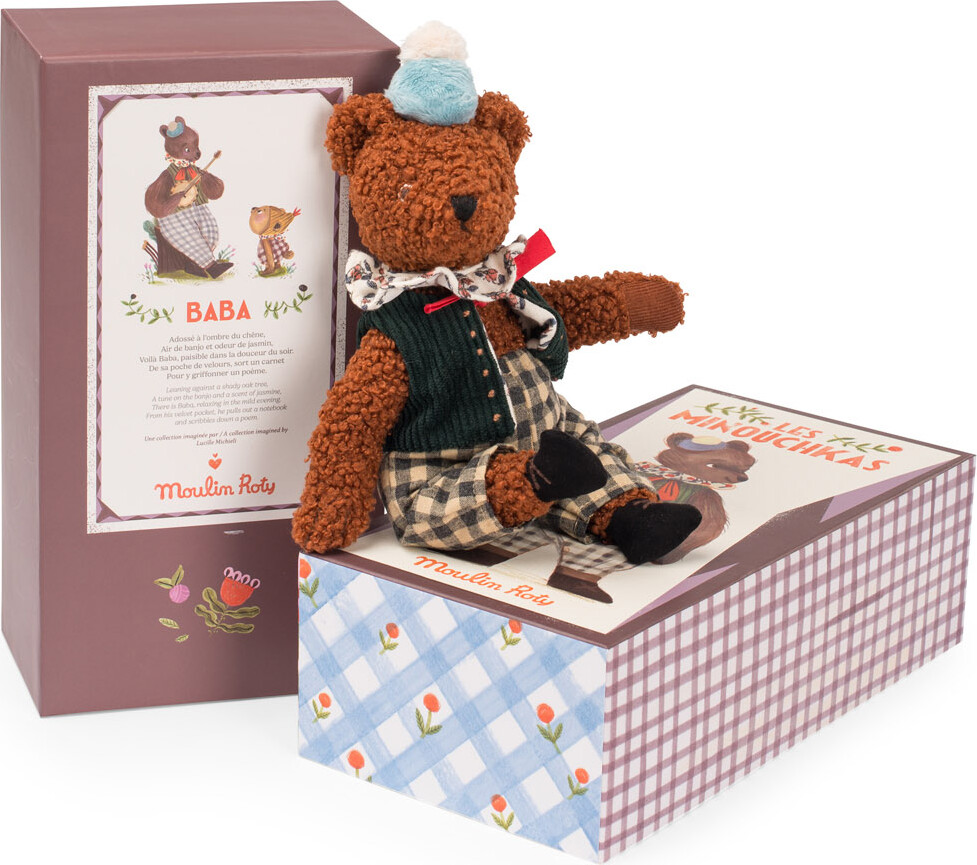 Moulin Roty - Baba Bjørn Bamse - Les Minouchkas - 25 Cm