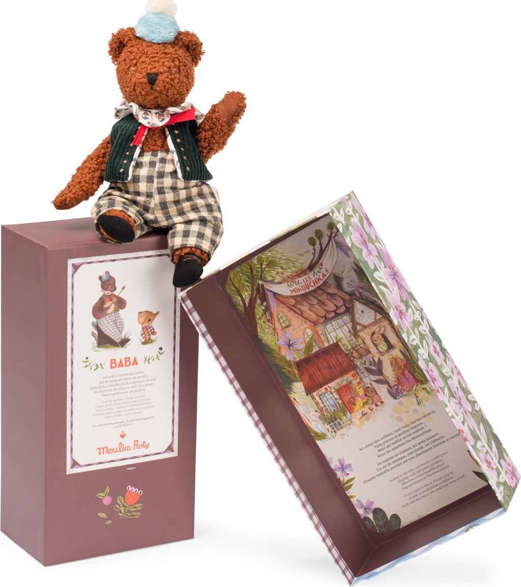 Moulin Roty - Baba Bjørn Bamse - Les Minouchkas - 25 Cm