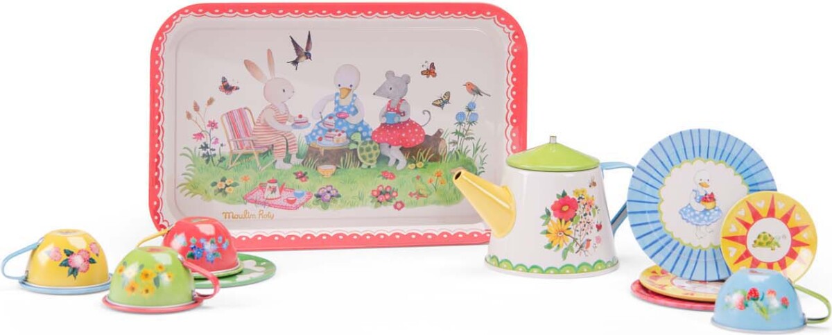 Moulin Roty - Tesæt I Kuffert 14 Dele - La Grande Famille