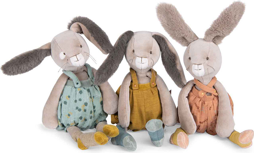 Moulin Roty - Kanin Bamse - Terracotta - Trois Petits Lapins - 40 Cm