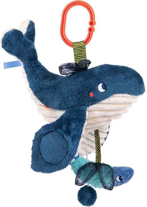 Moulin Roty - Tøjdyr Med Musikoptræk - Hval 29 Cm - Les Aventures De