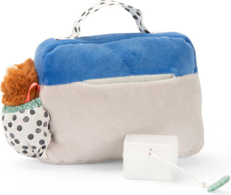 Moulin Roty - Tøjdyr Med Musikoptræk - Radio 22 Cm - Puce Og Pilou