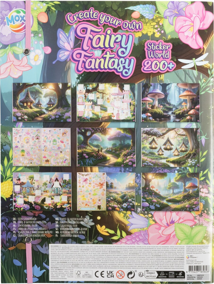 Moxy - Fairy Fantasy Sticker World Book 100074-01