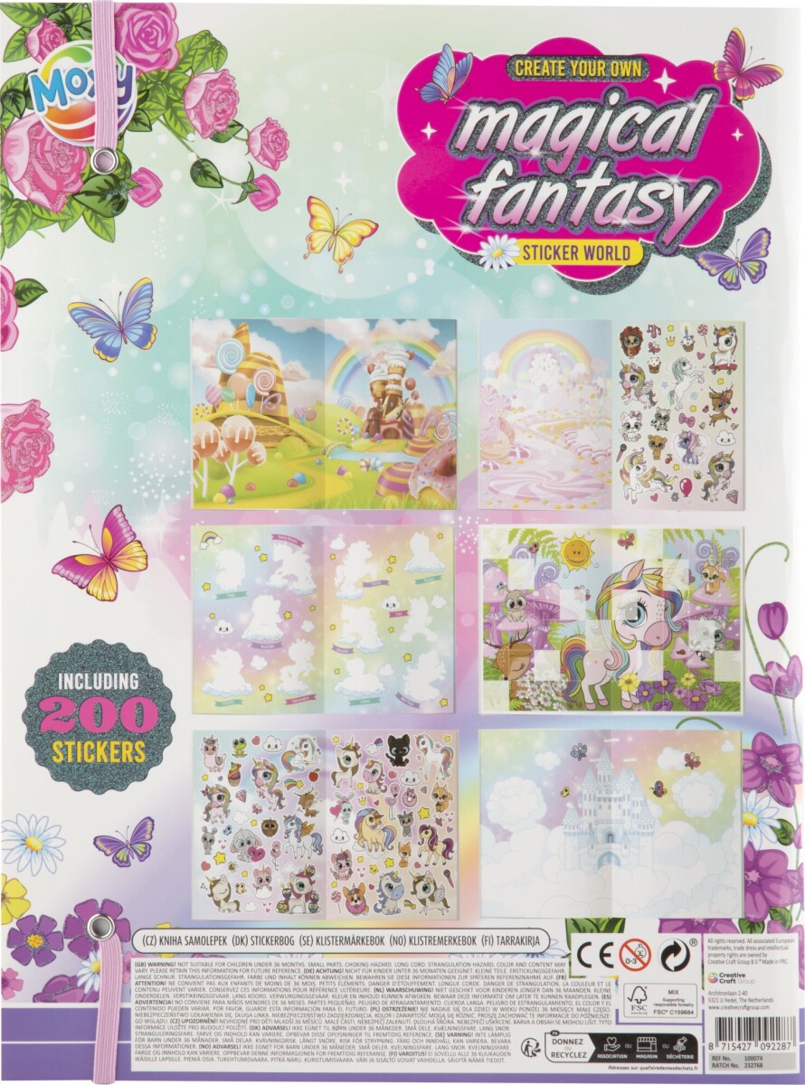 Moxy - Fairy Fantasy Sticker World Book 100074-01