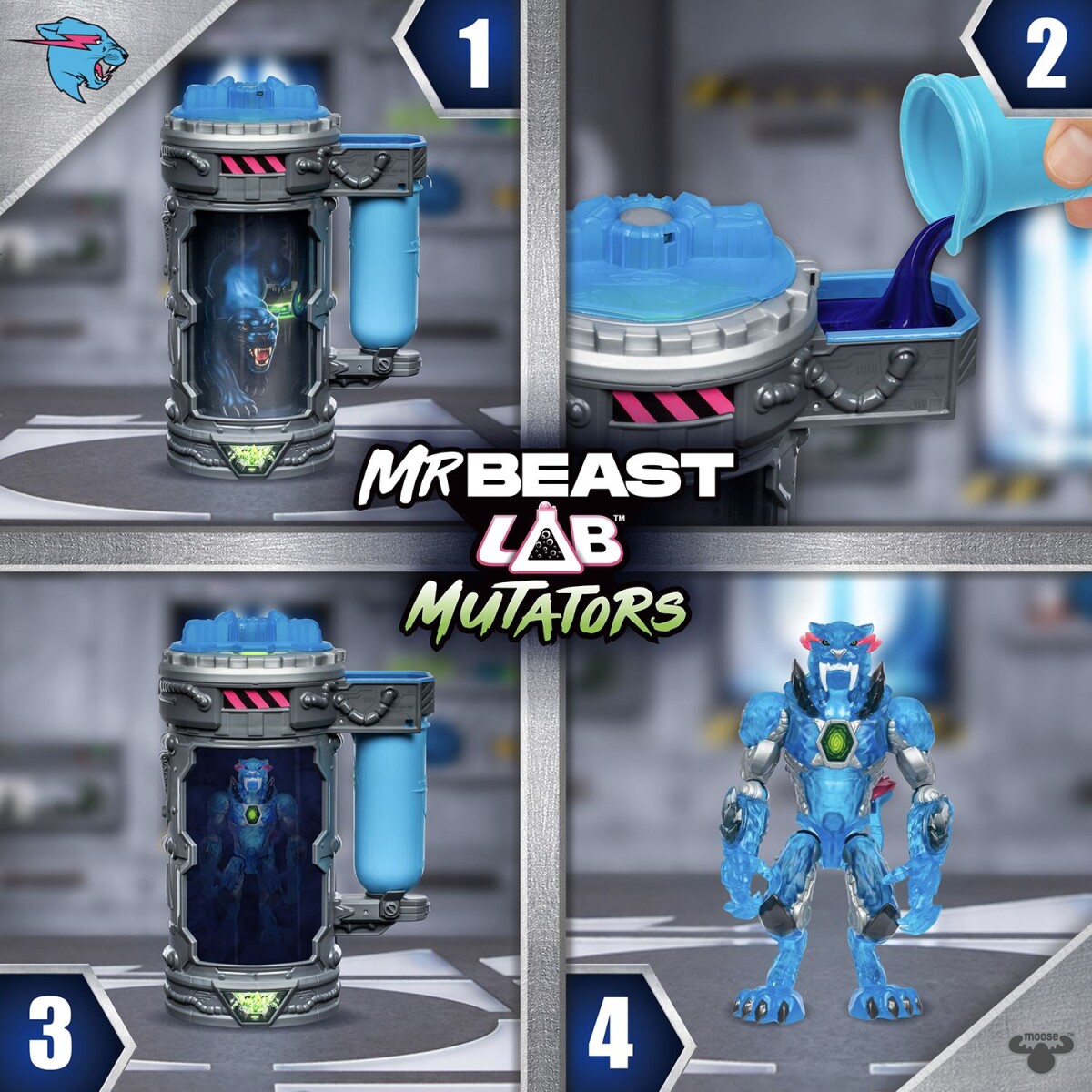 Mr Beast Lab - Mutator Action Figur -Stealth Panther