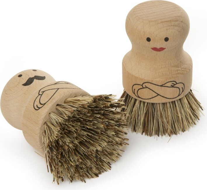 Kikkerland - Opvaskebørster - Scrubbing People - Mr Mrs - Assorteret