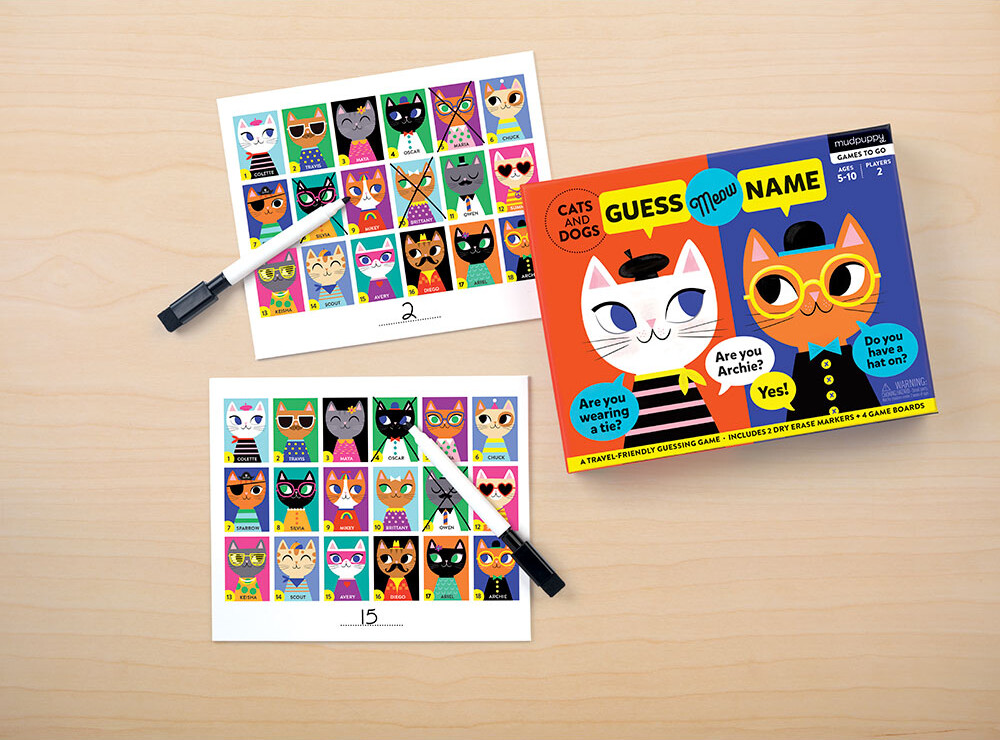 Mudpuppy - Spil - Gæt Hvem - Katte Og Hunde
