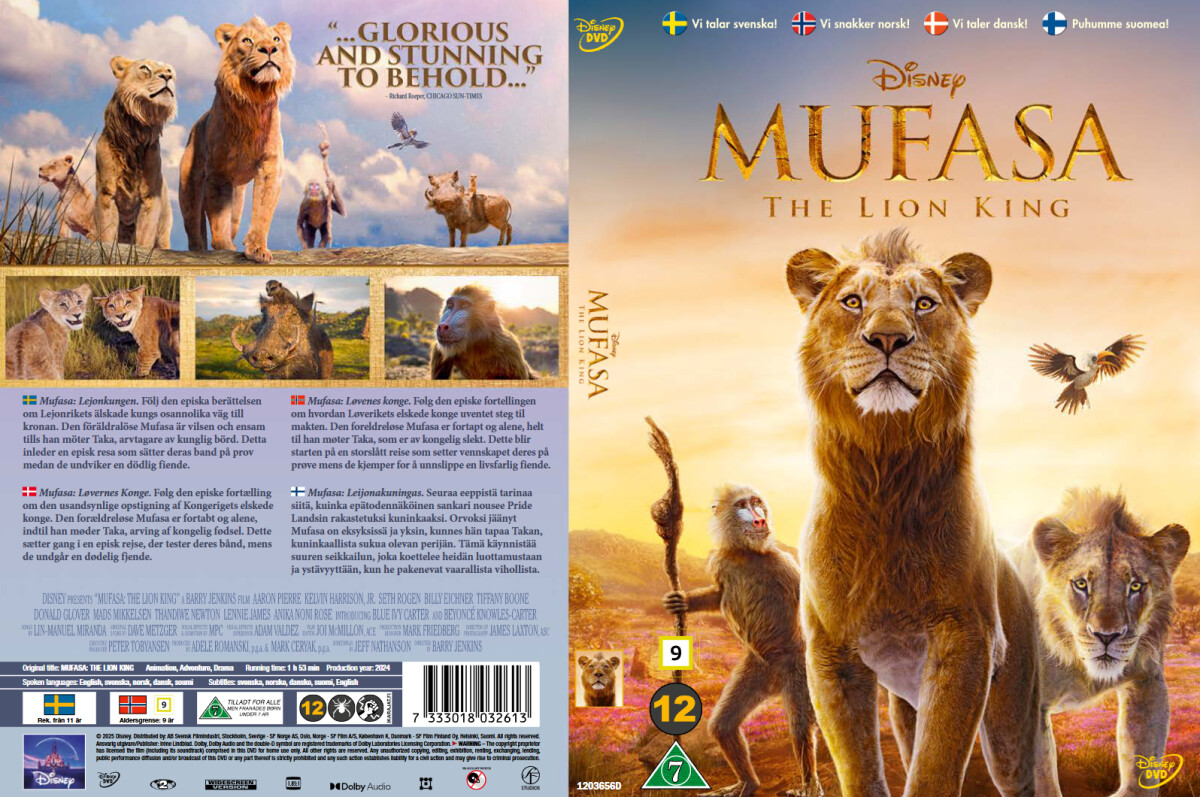 Mufasa Løvernes Konge Mufasa The Lion King - Disney