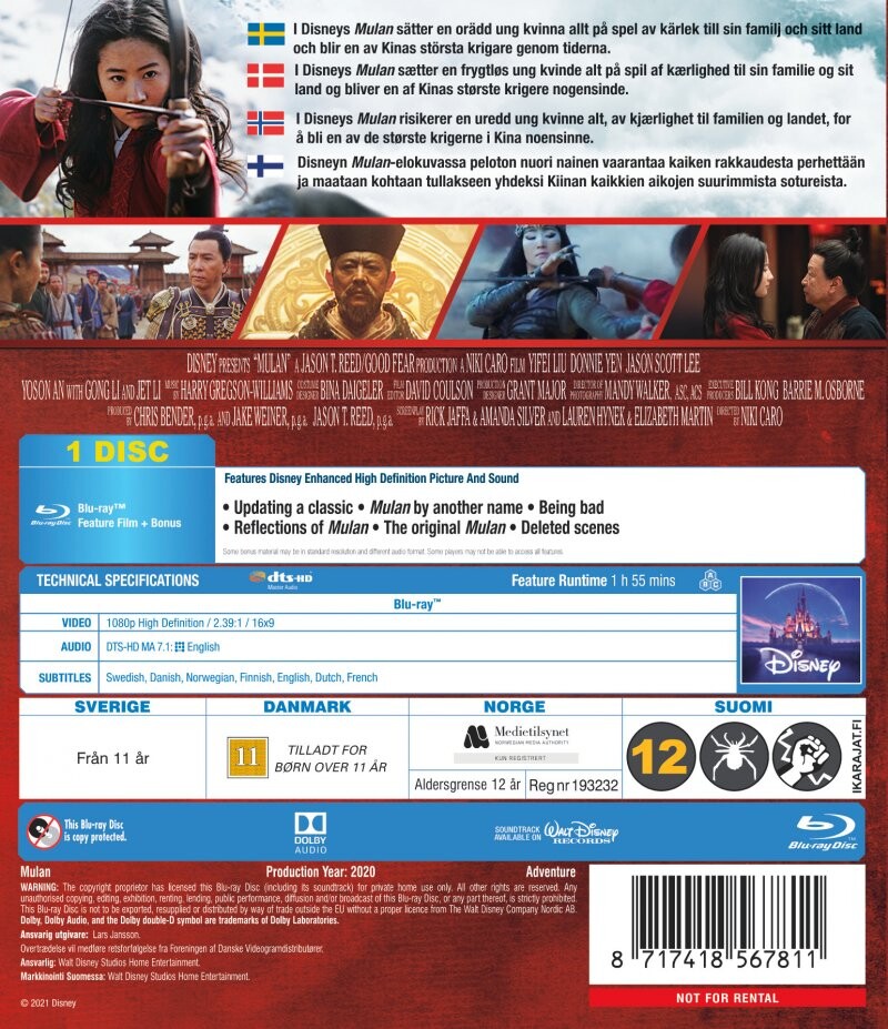 Mulan 2020 - Disney - Live-Action