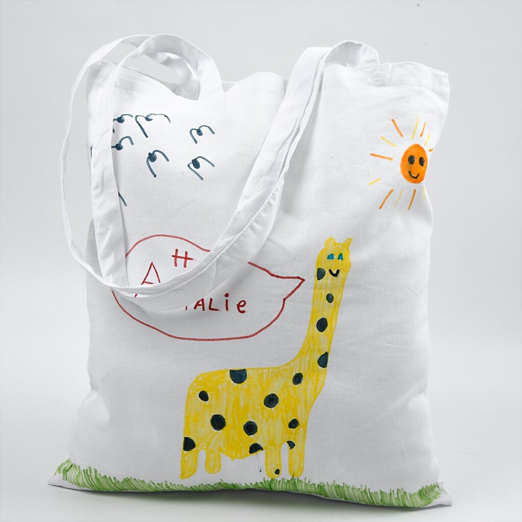 Diy Mulepose Til Male På - Uden Tryk - Hvid - Lys Natur - 2X10 Stk