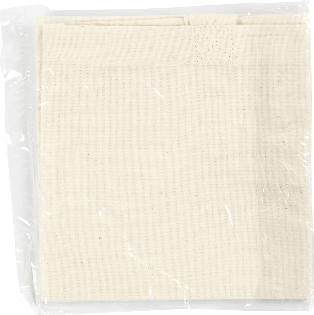 Diy Mulepose Til Male På - Uden Tryk - 30X33 Cm - Lys Natur