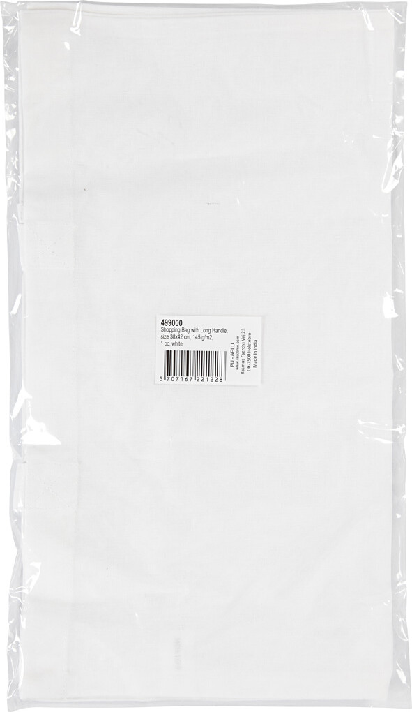 Diy Mulepose Til Male På - Uden Tryk - 38X42 Cm - Hvid