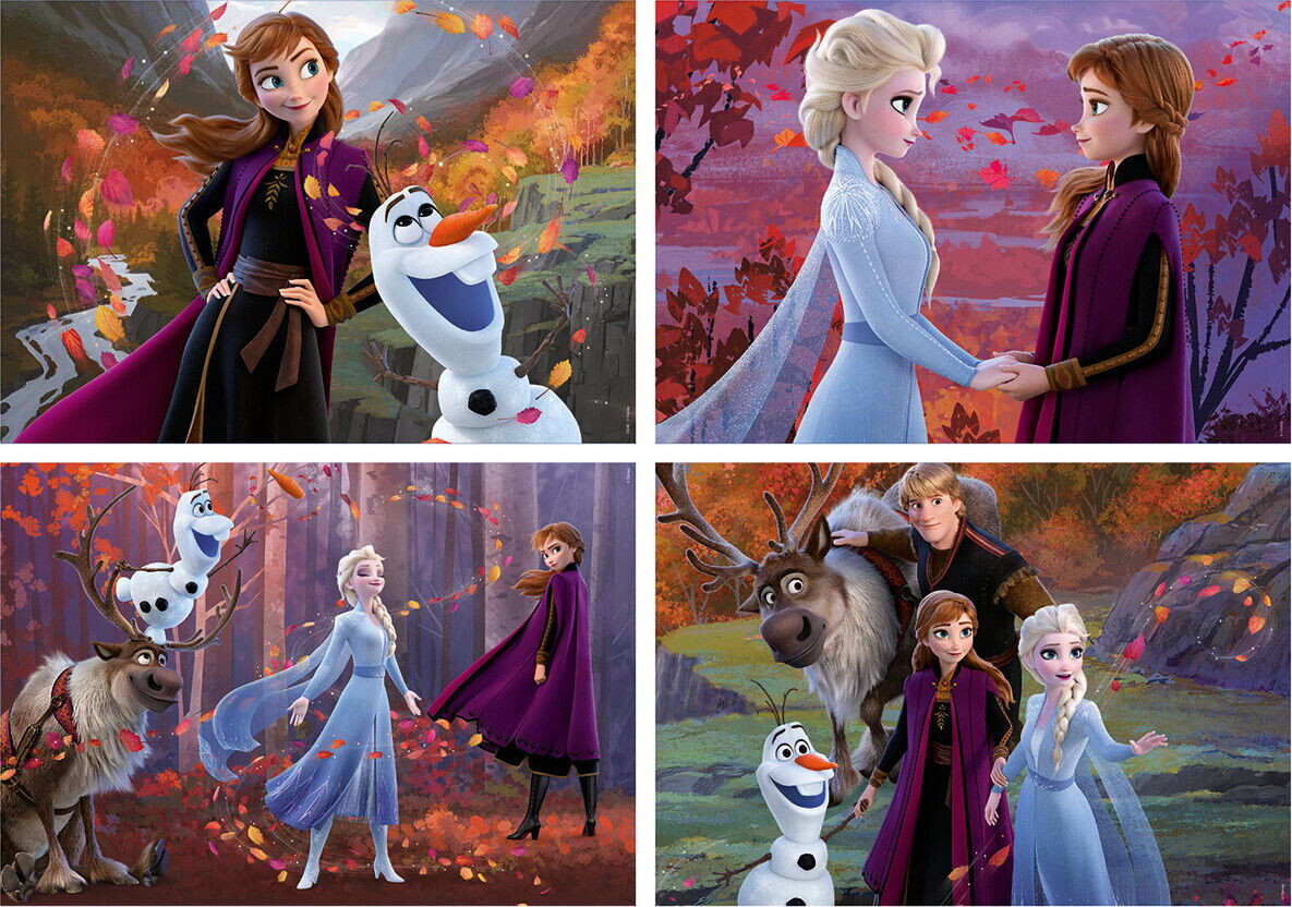 Educa - Frozen Ii Multi 4 Puzzles - 50 80 100 150 - Puslespil