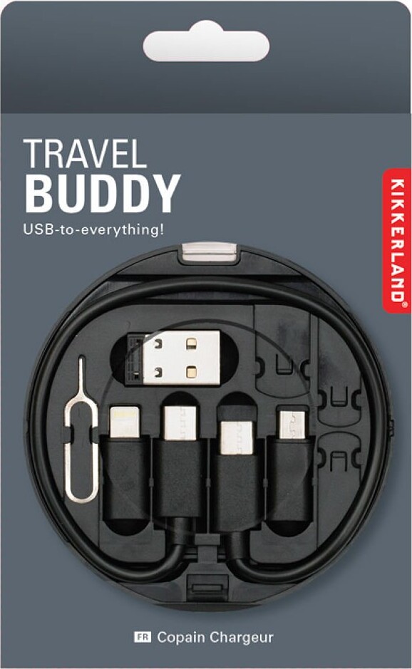 Kikkerland - Usb A Og C Til Usb C Lightning Og Micro Kabel Sæt