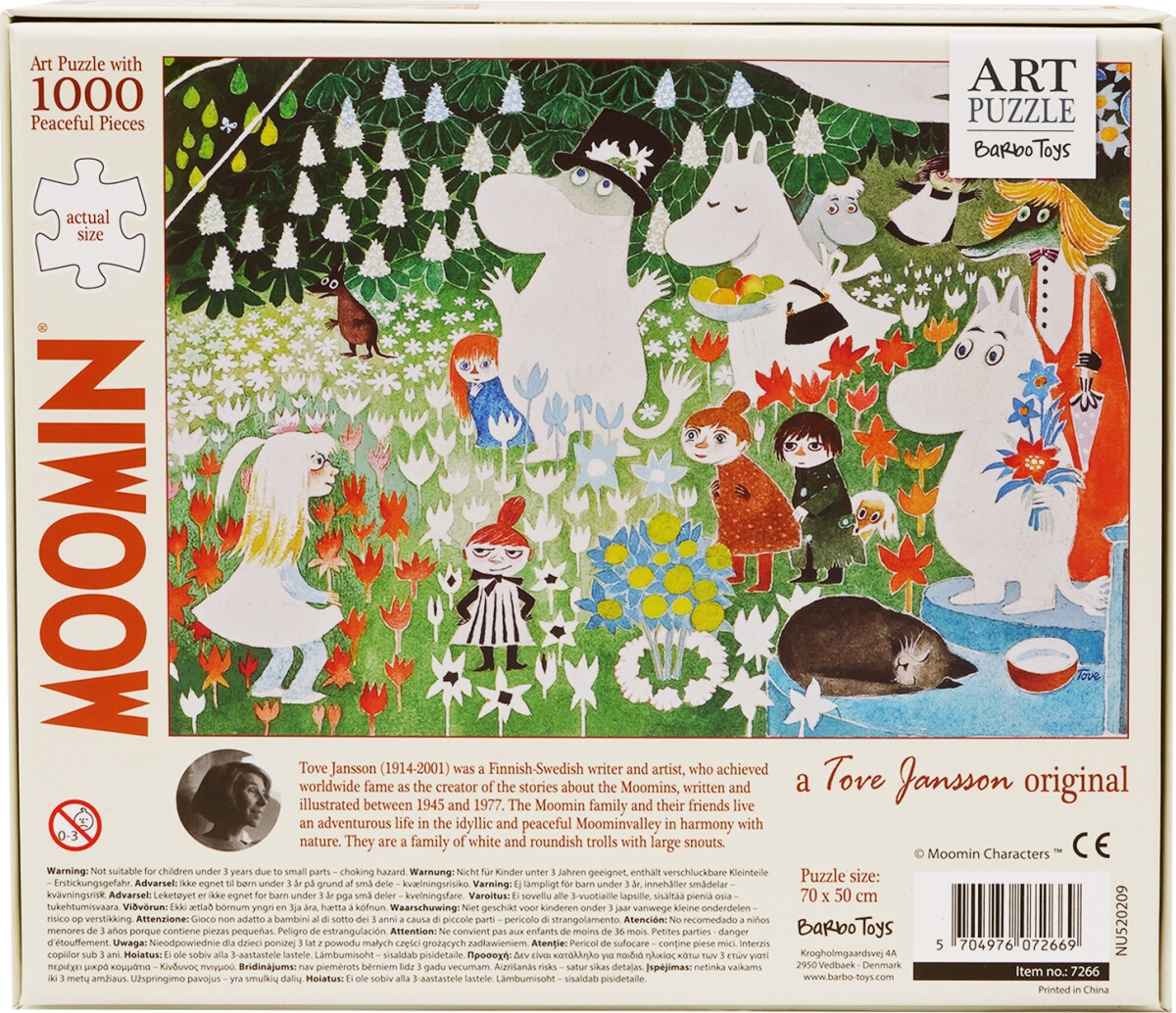 Mumi Puslespil - 1000 Brikker - Blomsterhave