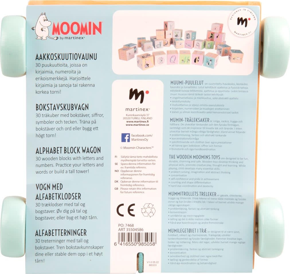 Mumi - Alfabetklodsvogn