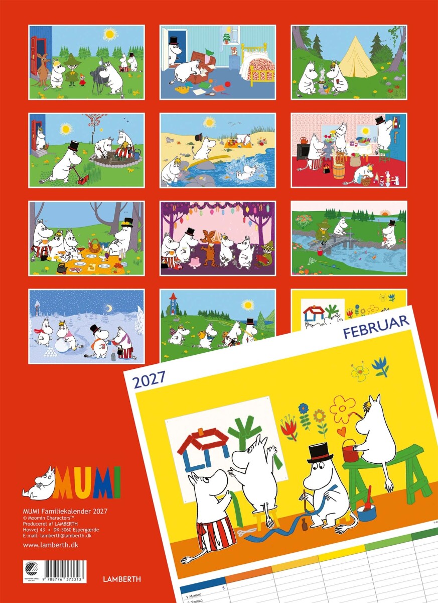 Mumi Familiekalender 2027 - Spiralryg