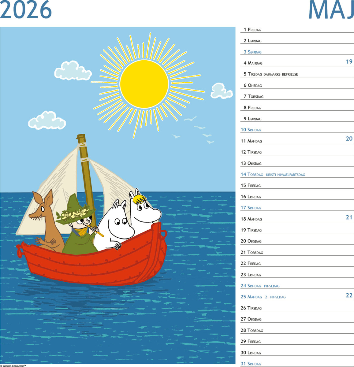 Mumi Kalender 2026